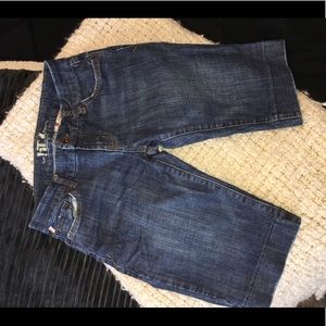Denim jean shorts. Super cute.